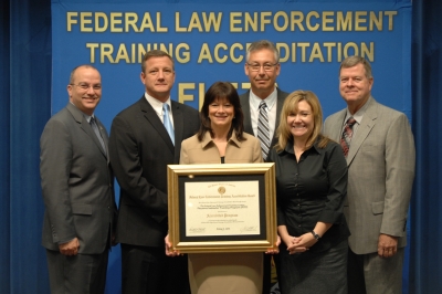 Accreditation Specialist Joe Collins; Program Specialist John Bostain; Assitant Director Cynthia Atwood; Branch Chief Don Savage; Accreditation Program Analyst Jennifer Kasper; Division Chief Malcolm Adams 