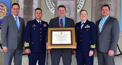 Members from the Maritime Law Enforcement Academy with their FLETA certificate