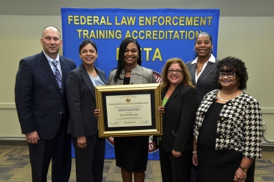 Members of USPIS received the FLETA Certificate of Initial Accreditation